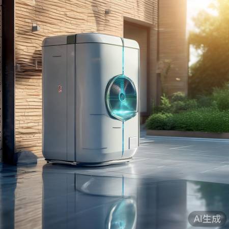 “空气能热水，节能环保生活。”