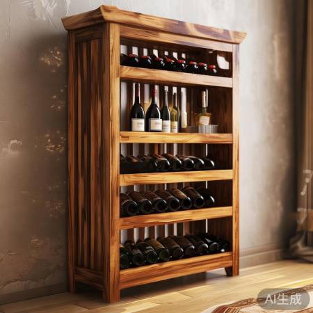 复古时尚酒架，承重力强，丰富酒