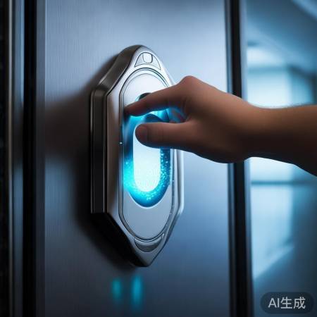 “指纹锁，一键注册指纹。”