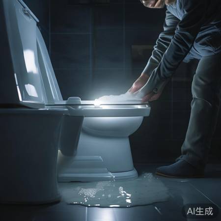 检查马桶接口，肥皂水手电筒两法