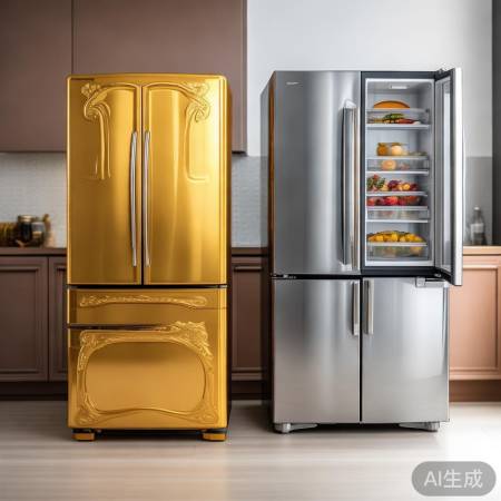 金色银色冰箱对决