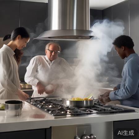 集成灶吸油烟，清洁快速不闷热