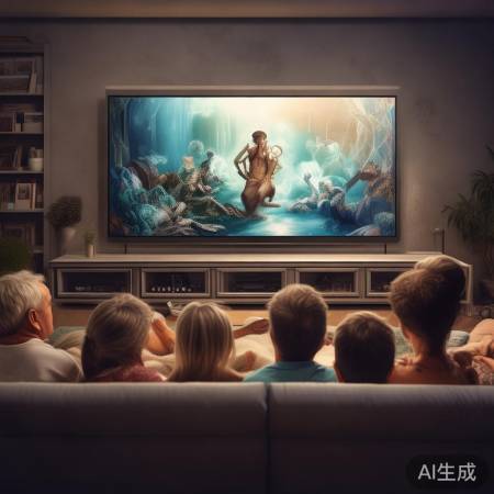 电视伴我欢笑，电视机构建生活