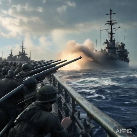 实弹射击，炮火连天