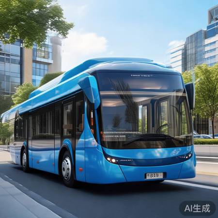 蓝鲸客车，节能降耗，绿色出行先