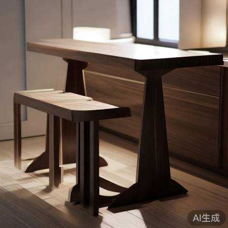 油烟机下小桌子，角落空间新利用