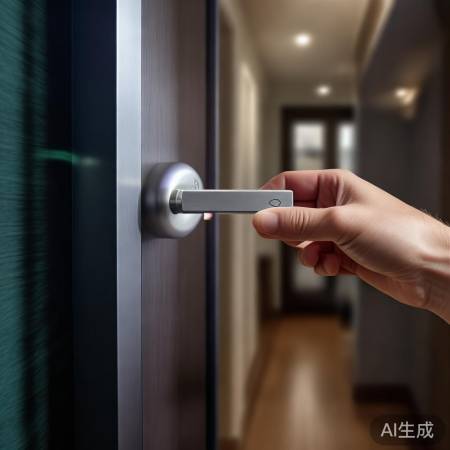 指纹锁闪烁，电池可能耗尽，速换