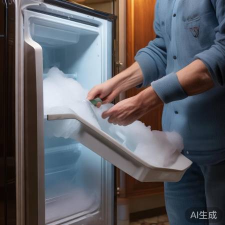 “冰箱结霜处理：关电源铲冰，调
