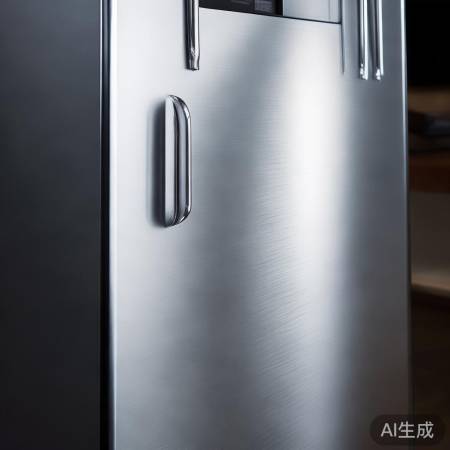 美菱冰箱，金属拉丝面板，人性化