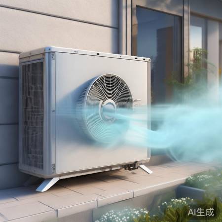 制冷剂压缩，室外热移至室内