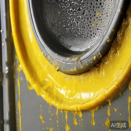 洗衣机内壁黄渍堆积