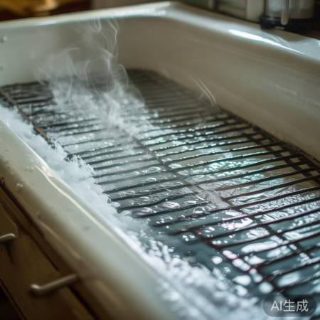 温水浸泡去油污，轻松清洁第一步