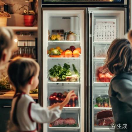 冰箱食物保鲜，注意期限清理。
