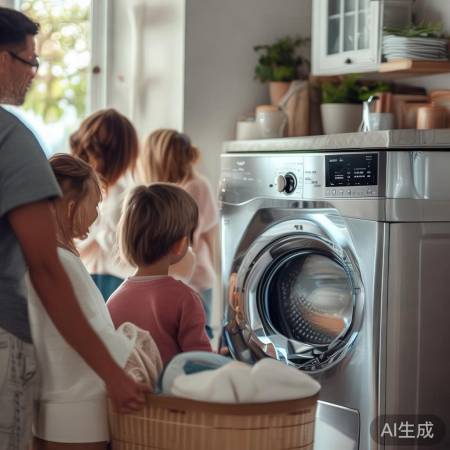 “自动洗衣机操作指南，轻松洗出