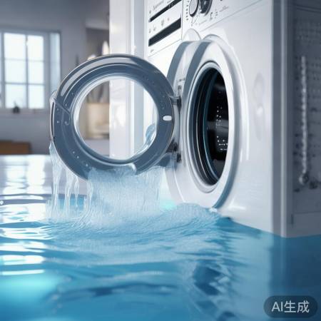 洗衣机进水后，检查水位，调整至
