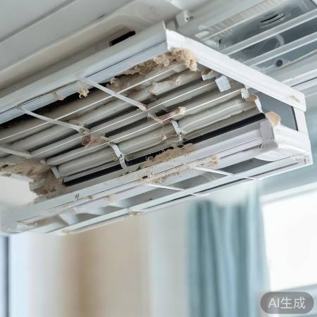 空调滤网堵塞，冷气不畅