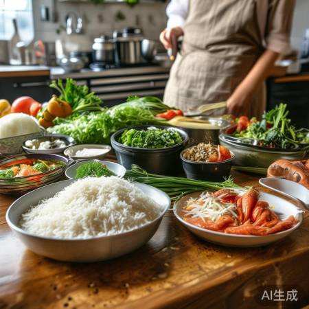 家常餐食材费：主食菜汤3050