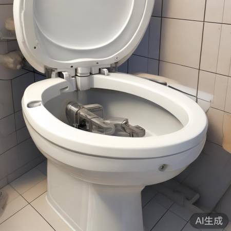 马桶盖下找软管卡子