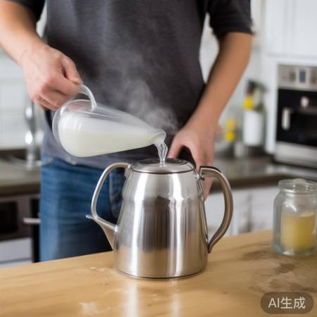 除垢剂或白醋热水泡，清洁热水器