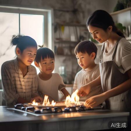 燃气安全，管道畅通，阀关检查。