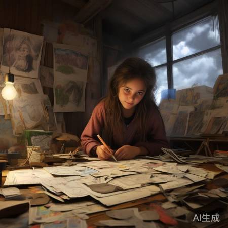 13岁少女倾家买画稿