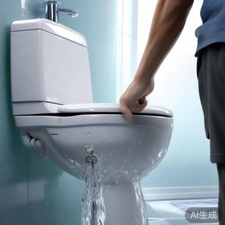 冲水按钮启动球阀冲水