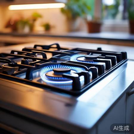 家用燃气灶常见两灶头，便捷实用