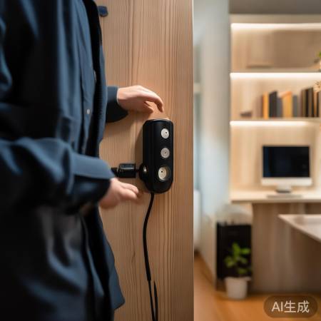指纹锁充电发热正常，严重需修换