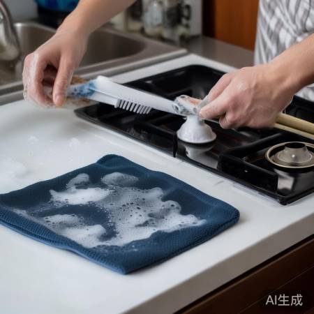 清洗炉头烟机，垫布拆网方便