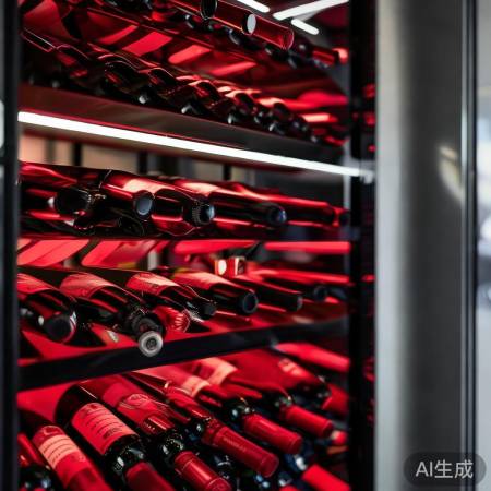 酒柜照明，LED与T5，红酒诱