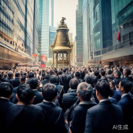 港交所敲锣，资本市场盛事