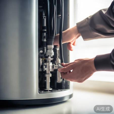 关闭热水器，查看阀芯位置