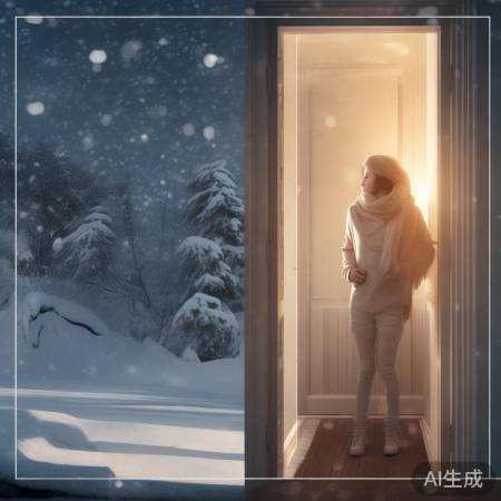 保暖防感冒，穿长袖戴围巾
