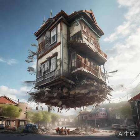 悬空三层民居，地震后加固可住人