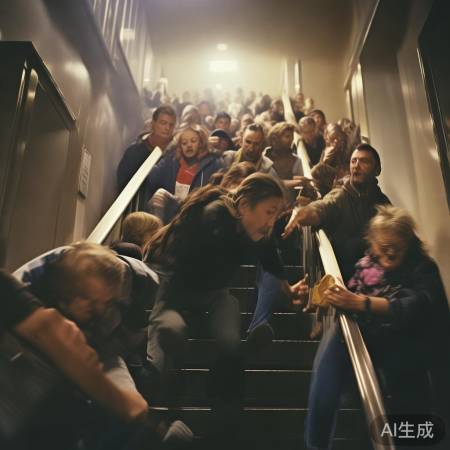 紧张救援现场，居民齐心协力