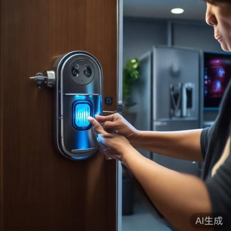 添加亲友指纹,指纹锁容量有限。