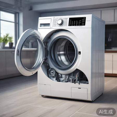 拆解滚筒洗衣机，型号自调。