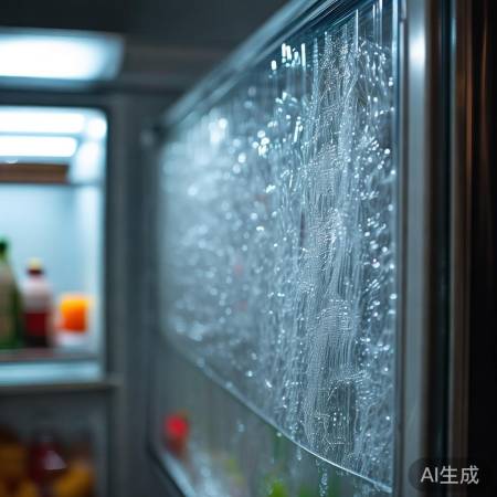 冰箱常见细丝，湿气凝结所致。