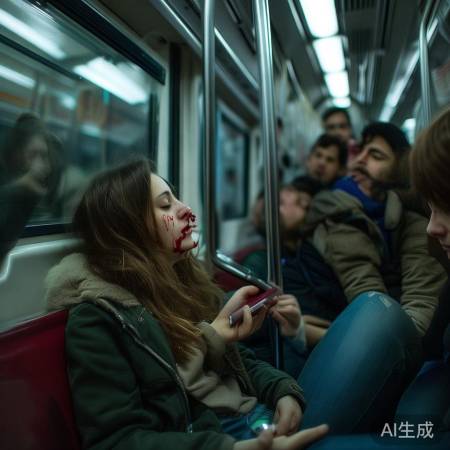 地铁女孩吐血,善举温暖人心