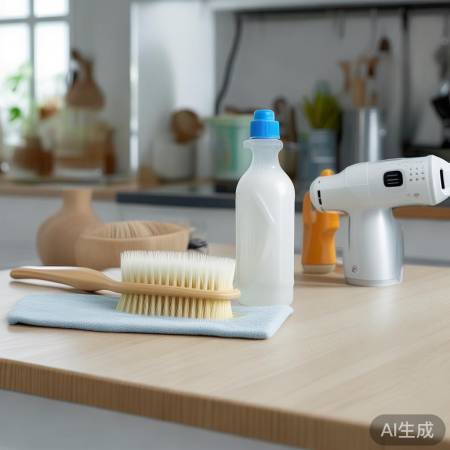 厨房清洁三宝:刷、布、醋
