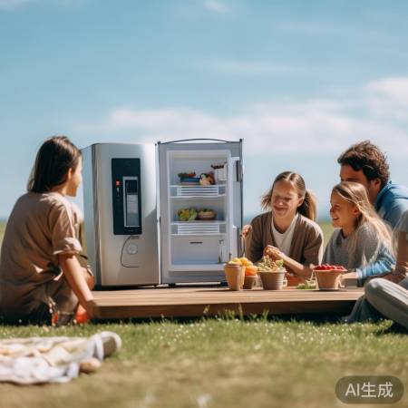 户外电源+家用冰箱,便携生活新