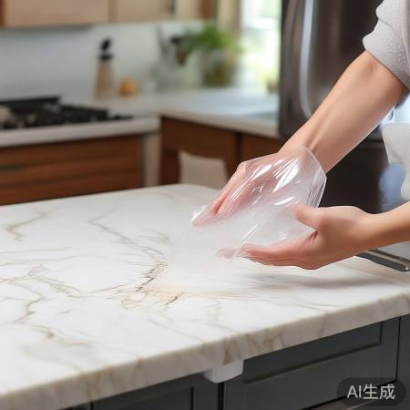 “保鲜膜可随时更换,厨房清洁更