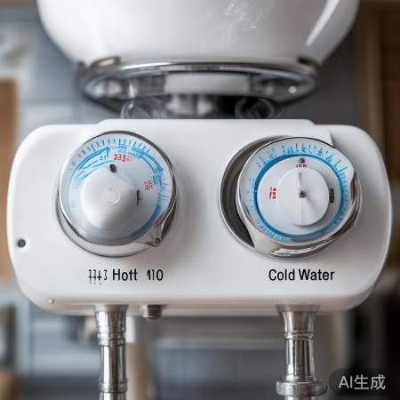 热水冷水旋钮调节