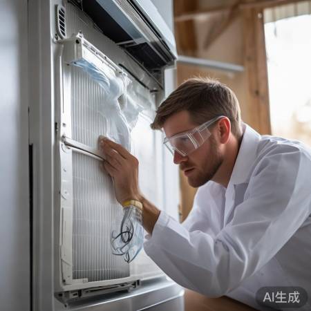 空调清洁:检查冷凝水管,防堵塞