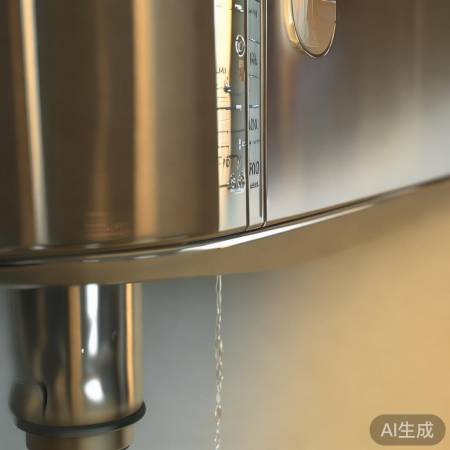 壁挂炉补水,勿超水位线