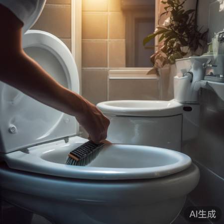 马桶日常轻刷防污垢