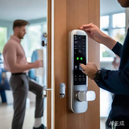 塘厦师傅精通指纹锁升级，智能控