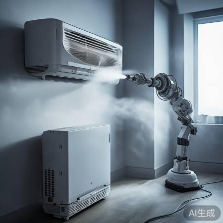 空调扇叶清洗机器人,省心省力。