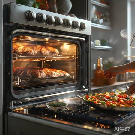 90升大容量集成灶，多方式烹饪