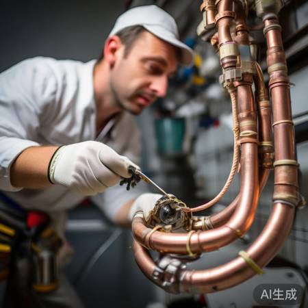 检查热水器水管,疏通堵塞